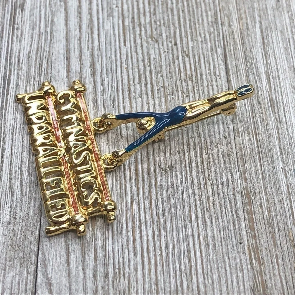 Vintage Gymnastics Parallel Bars Pin